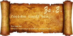 Zsoldos Euzébia névjegykártya